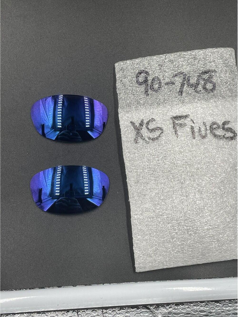 Oakley XS Fives OEM Blue Iridium Lenses New